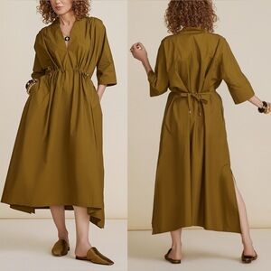 CARLA ROCKMORE Everywhere Everyday Dress in Olive Green